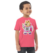 Doge Disco Toddler jersey t-shirt