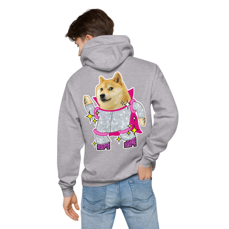 Disco Doge fleece hoodie