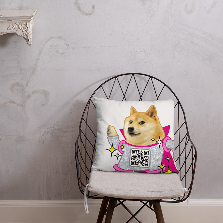 Disco Doge Pillow