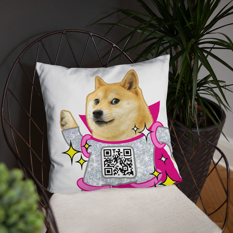 Disco Doge Pillow
