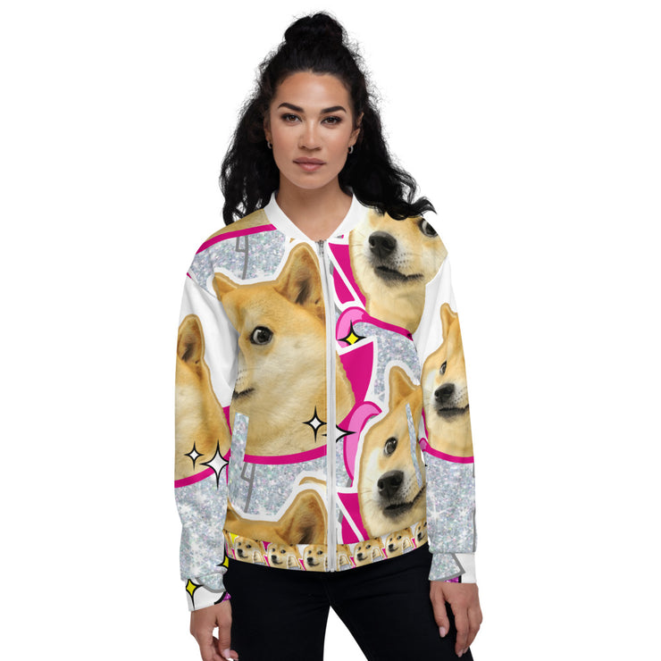 Unisex Disco Doge Bomber Jacket