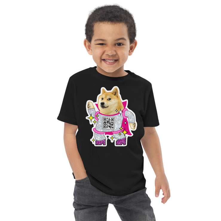 Doge Disco Toddler jersey t-shirt