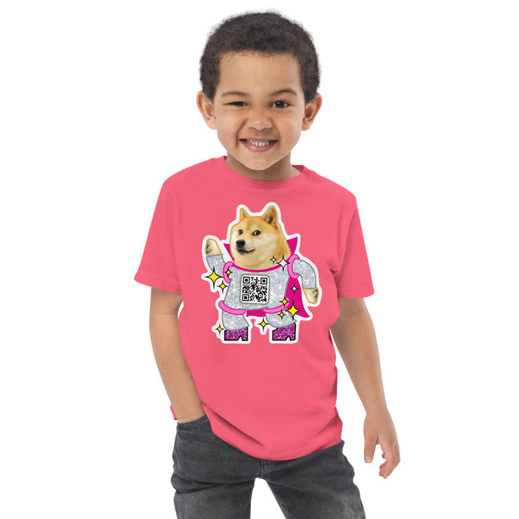 Doge Disco Toddler jersey t-shirt