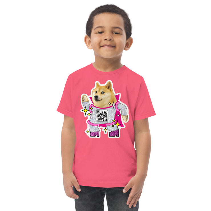 Doge Disco Toddler jersey t-shirt