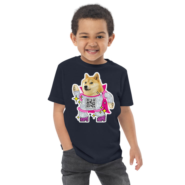 Doge Disco Toddler jersey t-shirt