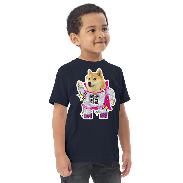 Doge Disco Toddler jersey t-shirt