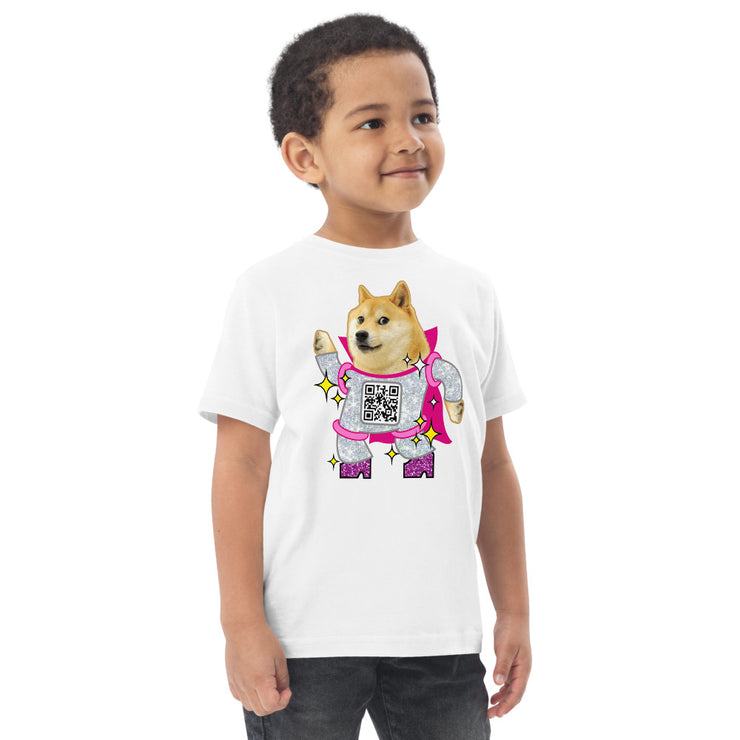 Doge Disco Toddler jersey t-shirt