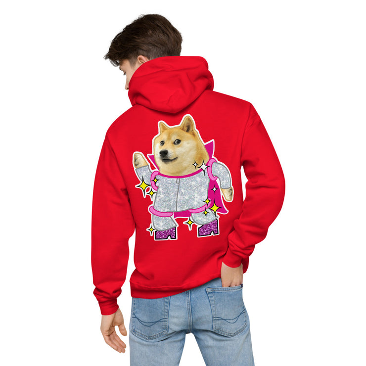 Disco Doge fleece hoodie