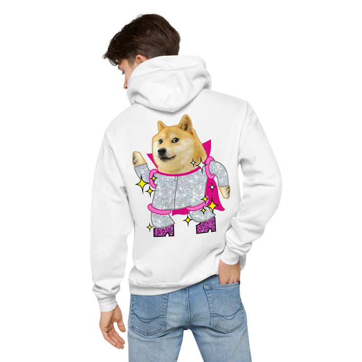 Disco Doge fleece hoodie